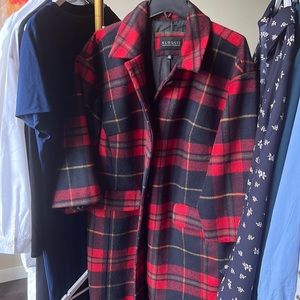 Eloquii 3/4 sleeved plaid jacket. 14/16